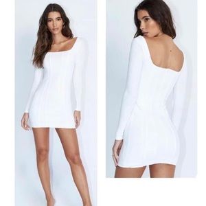 Princess Polly white long sleeved dress